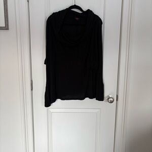 Suzanne Somers Black 3 way poncho